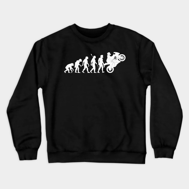 Evolution Biker Crewneck Sweatshirt by avshirtnation